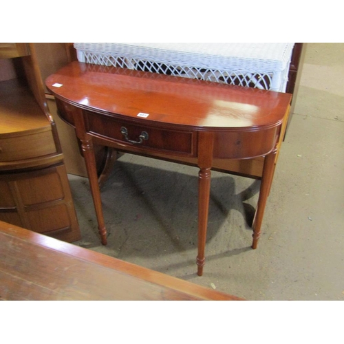 807 - REPRODUCTION YEW WOOD SIDE TABLE