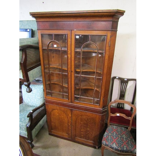 816 - GEORGIAN OAK CORNER CUPBOARD