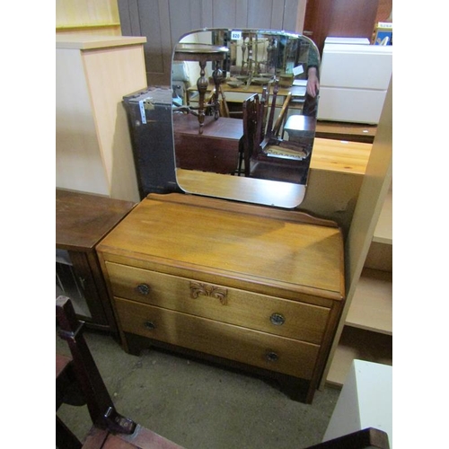 820 - 1930s OAK DRESSING TABLE