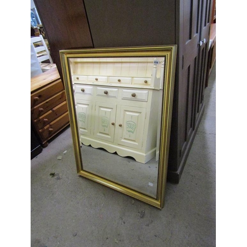 838 - LARGE GILT FRAMED MIRROR