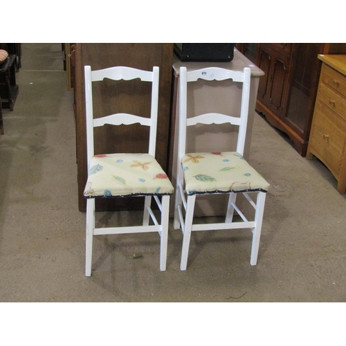 875 - TWO PAINTED CHAIRS