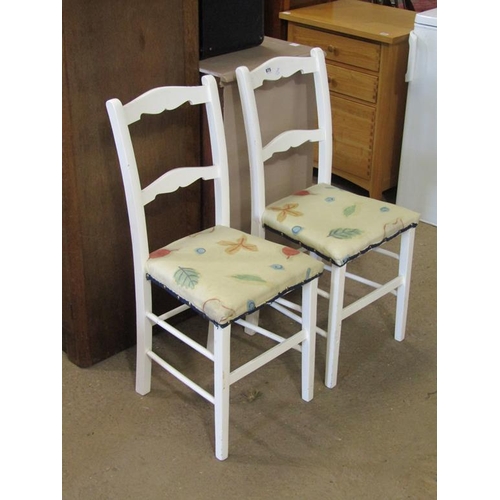 875 - TWO PAINTED CHAIRS