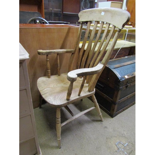 878 - VICTORIAN WINDSOR ARMCHAIR