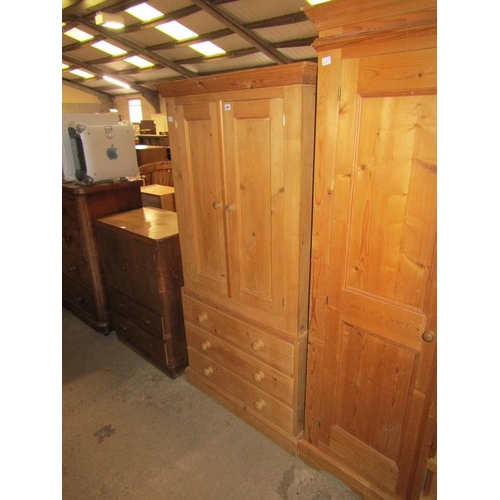 897 - PINE LINEN CUPBOARD