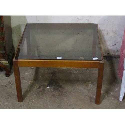 905 - GLASS TOP COFFEE TABLE