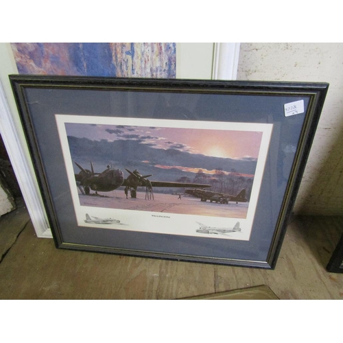 143 - COLLECTIONOF FRAMED PICTURES AND PRINTS TO INCL MAP