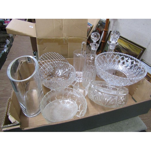 160 - CRYSTAL GLASSWARE AND DECANTERS