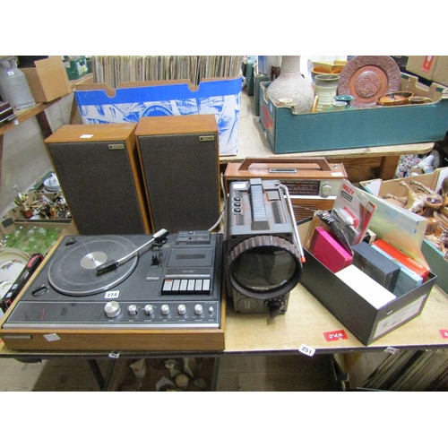 274 - VINTAGE AUDIO EQUIPMENT - NATIONAL PANASONIC STEREO AND SPEAKERS ETC