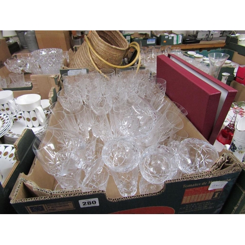 280 - CRYSTAL GLASSWARE