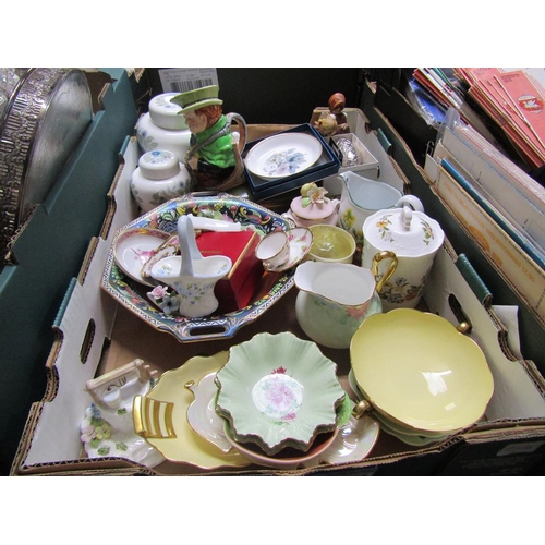 288 - BOX OF MIXED CERAMICS, TEAWARES ETC