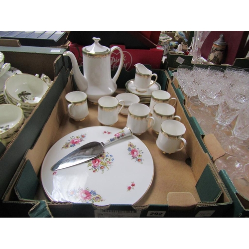 292 - BOX TO INCL PARAGON COFFEE SERVICE