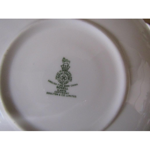 82 - CRYSTAL GLASSES; ROYAL DOULTON TEAWARES