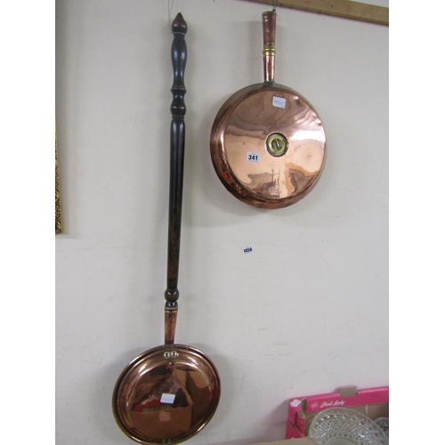 341 - COPPER WARMING PANS