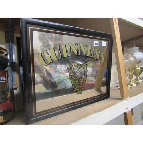 363 - GUINNESS MIRROR AND POSTER