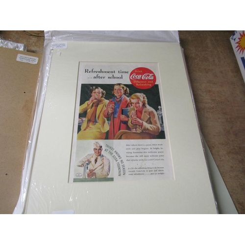 410 - UNFRAMED ADVERTISING PRINTS