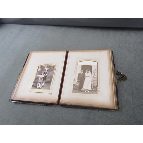 1119 - VICTORIAN PHOTOGRAPH ALBUM, 23CM W