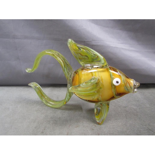 1514 - ART GLASS FISH, 28CM L