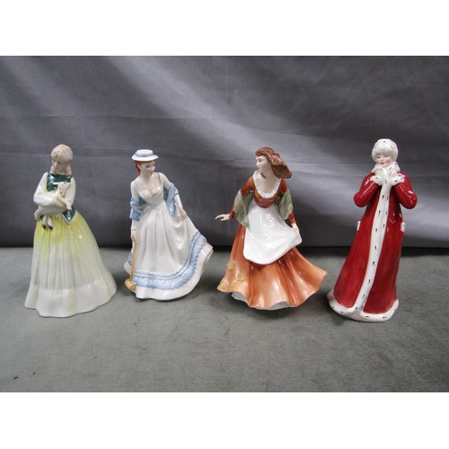 1530 - FOUR ROYAL DOULTON FIGURINES, LARGEST 23CM H