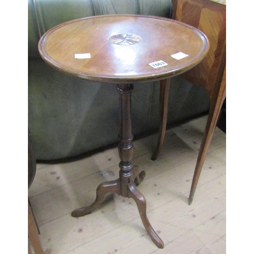 1663 - EDWARDIAN TRIPOD TABLE, 39CM W, 67CM H