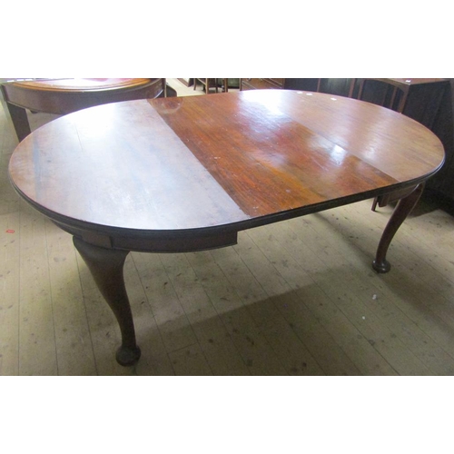 1667 - VICTORIAN MAHOGANY EXTENDING DINING TABLE, 180CM W, 75CM H