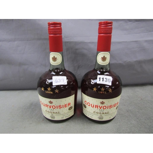 1130 - TWO BOTTLES OF COURVOISIER LUXE COGNAC