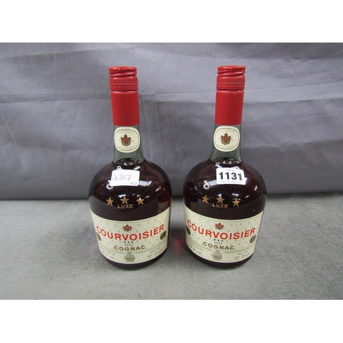 1131 - TWO BOTTLES OF COURVOISIER LUXE COGNAC