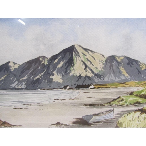 1030 - SIDNEY MACREADY - THE MOURNE MOUNTAINS, SIGNED WATERCOLOUR.  F/G 20 x 32cms