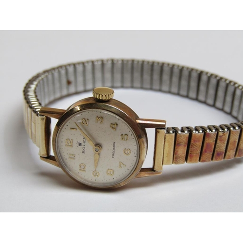 1249 - 9CT GOLD LADIES ROLEX WATCH