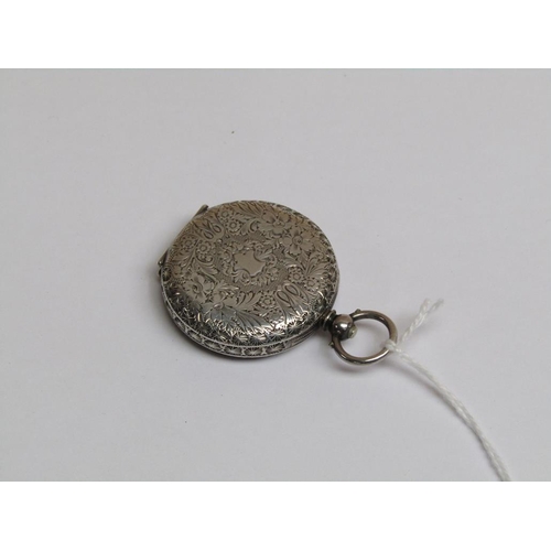 1260 - LATE VICTORIAN SILVER CASED FOB WATCH