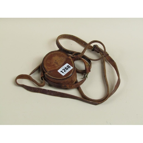 1268 - FIRST WORLD WAR VERNERS PATTERN SWIFT COMPASS WITH LEATHER CASE