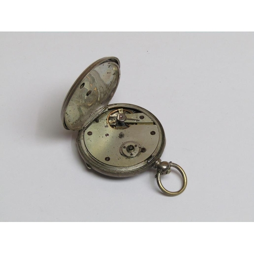 1283 - SILVER CASED POCKET WATCH