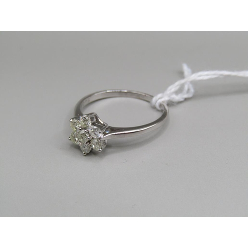 1309 - 18ct GOLD DIAMOND SET RING SIZE O