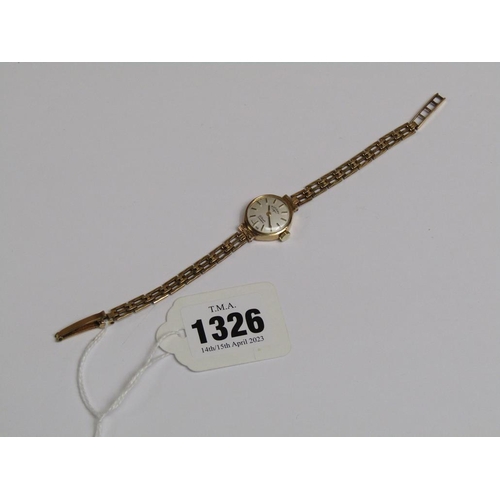 1326 - ROTARY 9ct GOLD LADIES WATCH