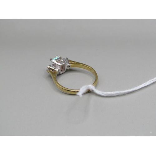 1365 - GOLD ON SILVER OPALINE RING SIZE O