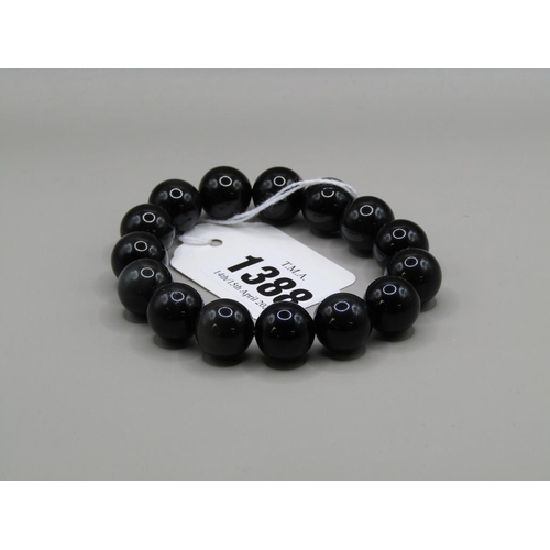 1388 - BLACK OBSIDIAN BRACELET