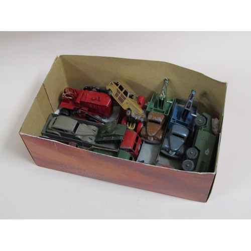 1413 - COLLECTION OF 15 DINKY VEHICLES - UNBOXED AND USED INC. BOXED DINKY SUPERTOYS MEDIUM ARTILLERY TRACT... 