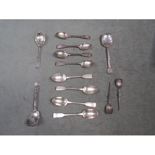 1455 - COLLECTION OF MISC. SPOONS TO INLC A SIFTER