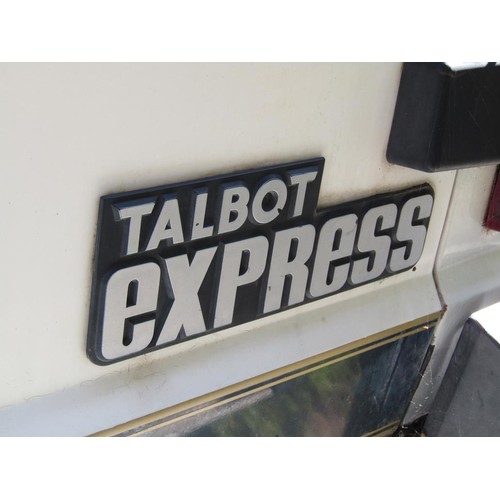 999 - TALBOT EXPRESS CAMPER VAN REGISTRATION H731 YRA.  MOT UNTIL AUGUST 2023. 58,000 MILES. HISTORY AND P... 