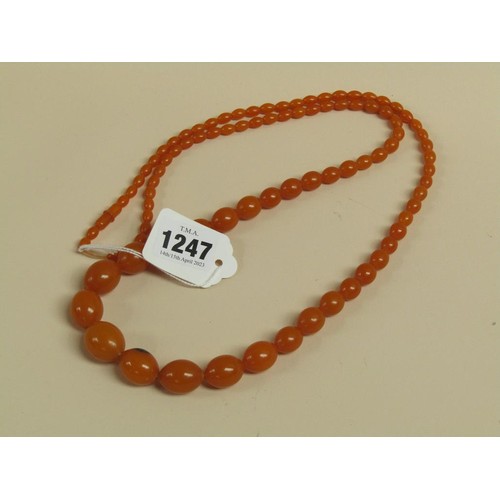 1247 - STRING OF BEADS, 94CM L