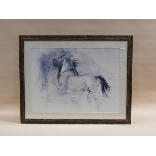 1156 - L KERMAN 98 - WILD STALLION, PRINT, F/G, 49CM X 67CM