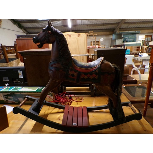 568 - PAINTED ROCKING HORSE