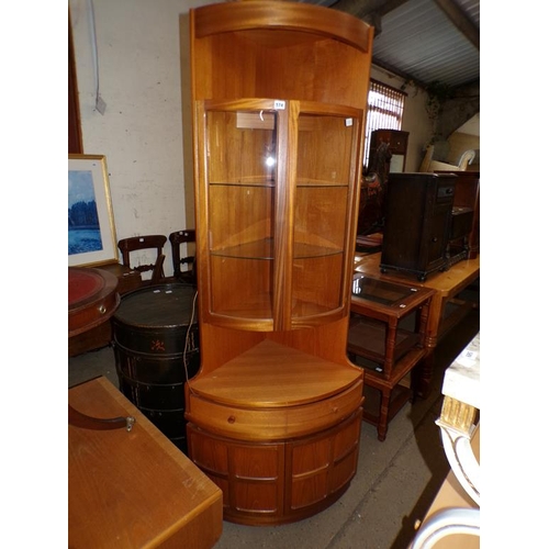 574 - TEAK CORNER CUPBOARD