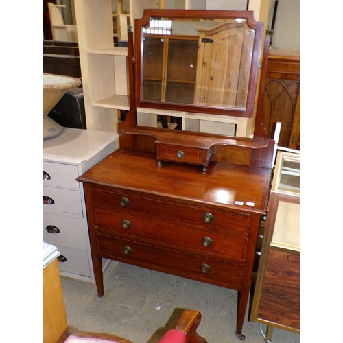 625 - EDWARDIAN INLAID DRESSING TABLE