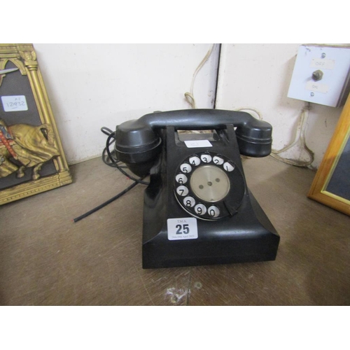 25 - VINTAGE BAKELITE TELEPHONE