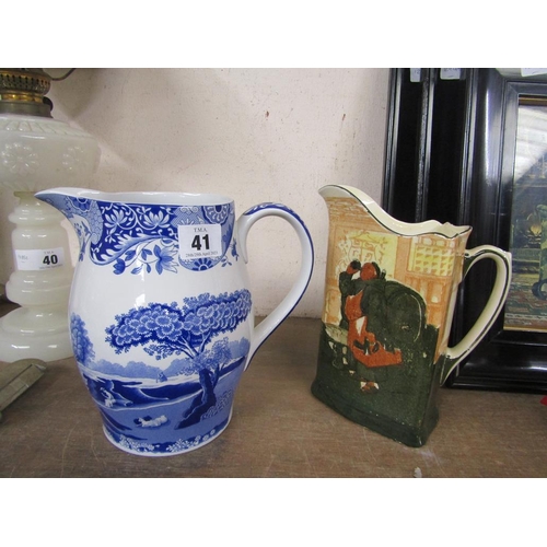 41 - SPODE ITALIAN PATTERN JUG; SERIES WARE JUG