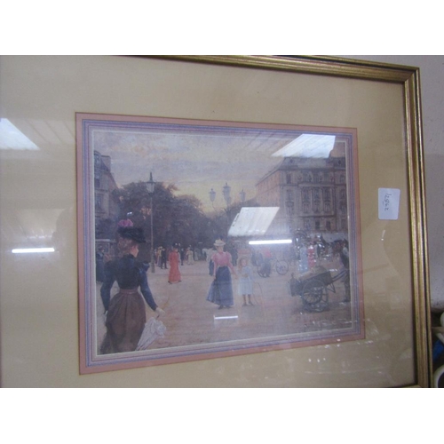 7 - FRAMED COLOURED LITHOGRAPHS - STEAM ENGINES ETC