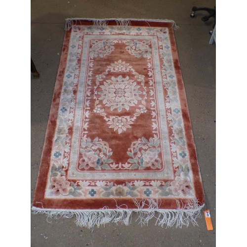 645 - BEIGE AND PINK RUG