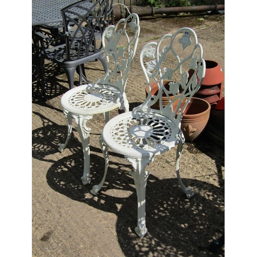 970 - TWO METAL GARDEN CHAIRS