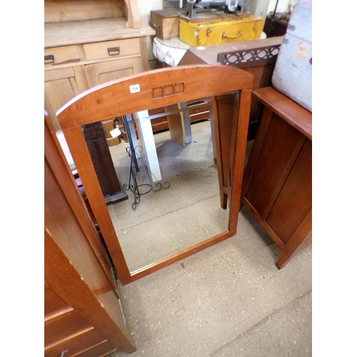 756 - MAHOGANY FRAMED MIRROR