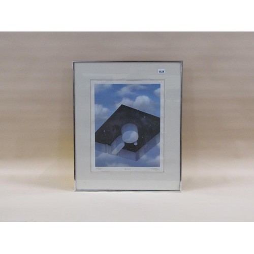 1118 - TWO COLOURED PRINTS - INTELLEGENT REFLECTIONS & STORAGE SPACE, BY ROBERT TINNEY, BOTH F/G, APPROX 43... 